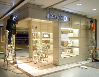 Decoracion boutique Jimmy Choo El Corte Ingles Castellana Madrid Decoracion boutique Jimmy Choo El Corte Ingles Castellana Madrid
